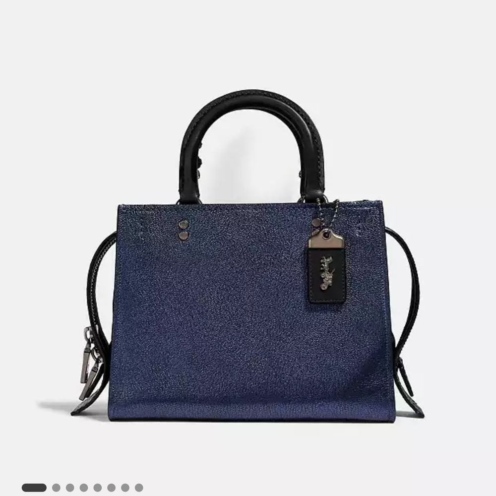 Coach Exotic Rogue 25 w/Snakeskin - Metallic Blue